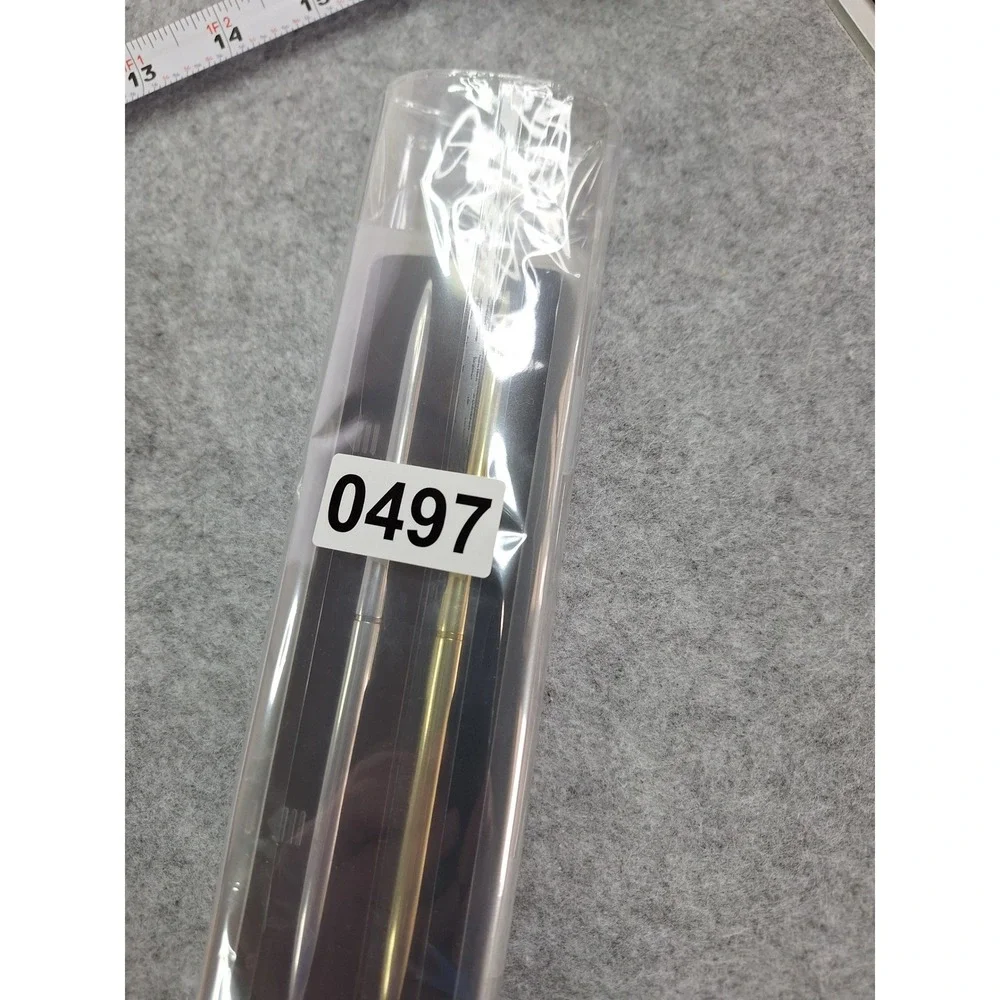 Luxury Ballpoint Pen Set Gold Silver Metal Slim Design Gift Case